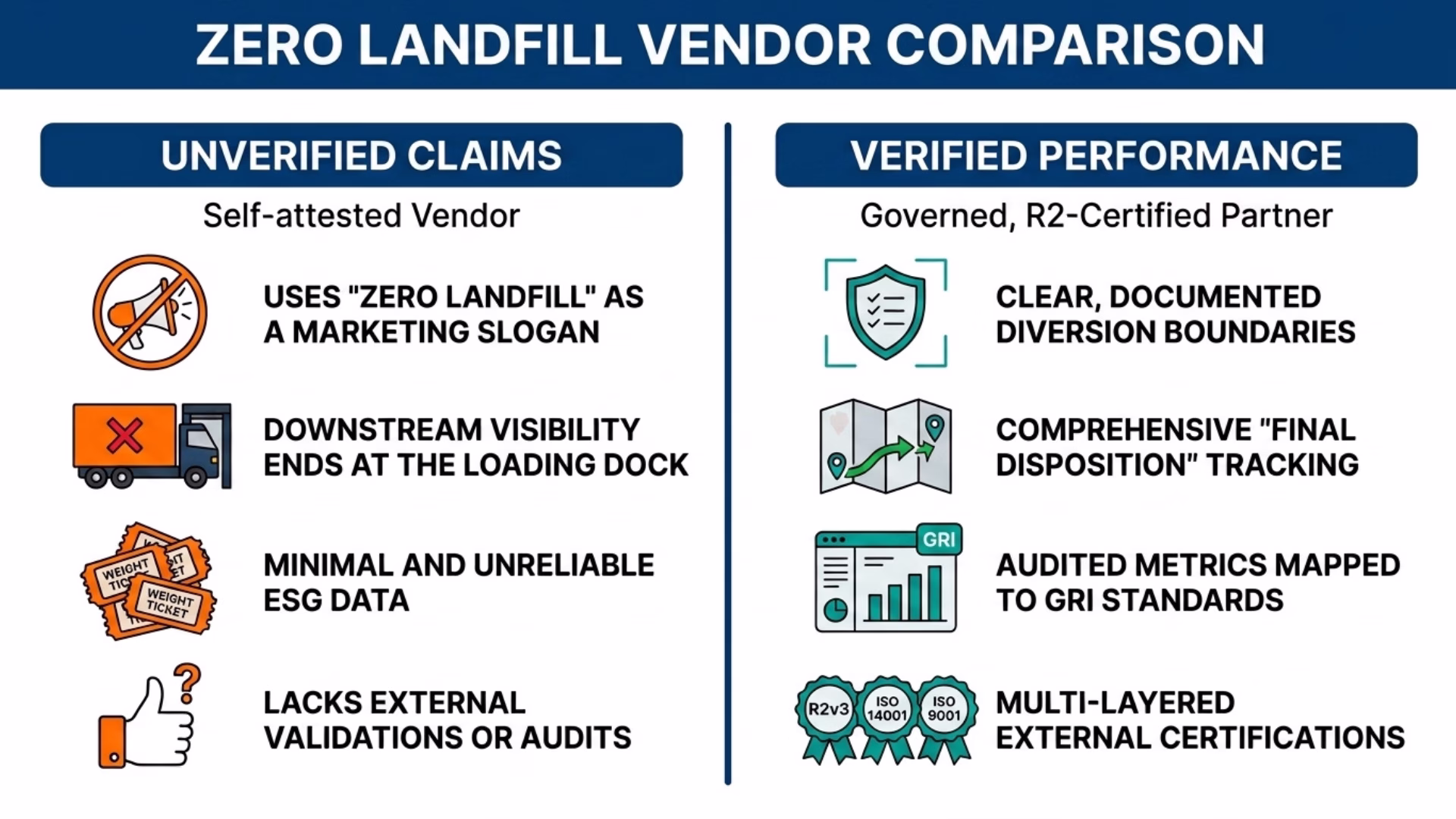 Simplified material stream handling process: reuse-first rule for data center decommissioning